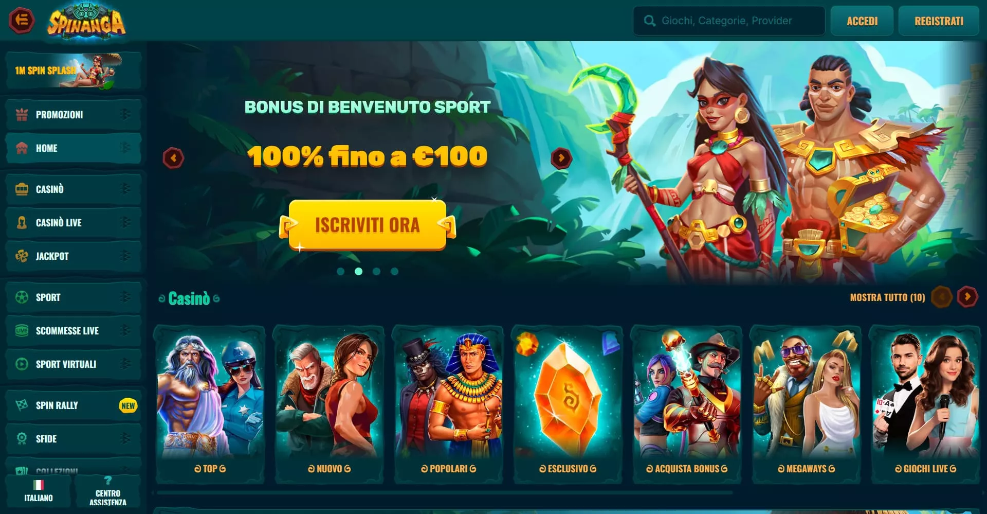 Spinanga pagina principale